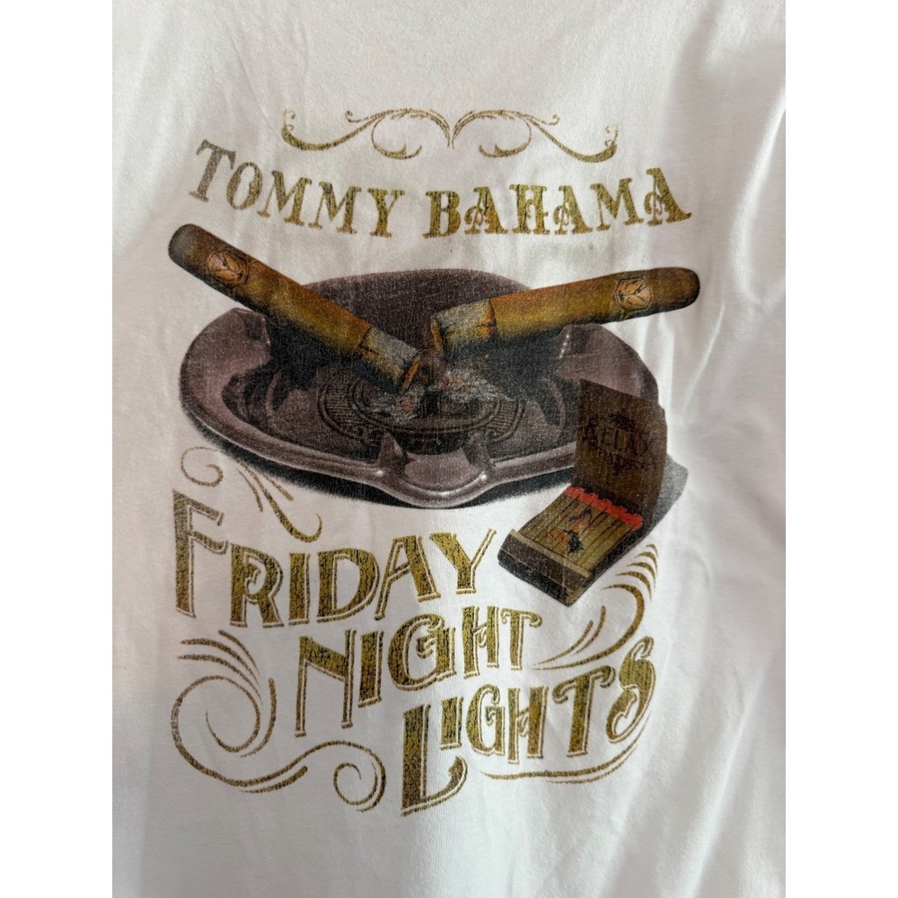 Tommy Bahama White Friday Night‎ Lights Graphic T-Shirt Mens